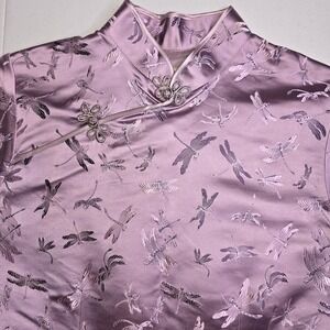 SASHIMI Women's Purple Dragonflies Traditional Sleeveless Top‎ -1257